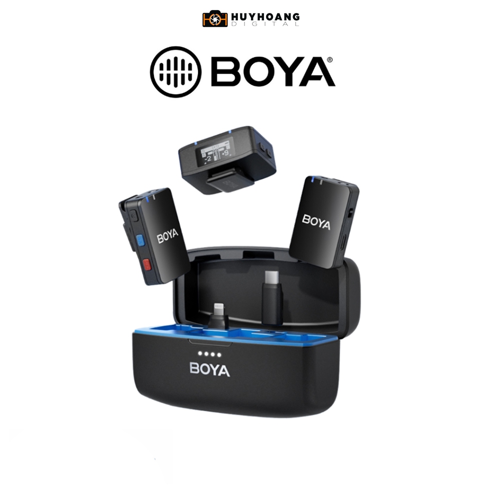 Microphone BOYAMIC | Micro Thu Âm Không Dây Dành Cho Điện Thoại, Máy Ảnh