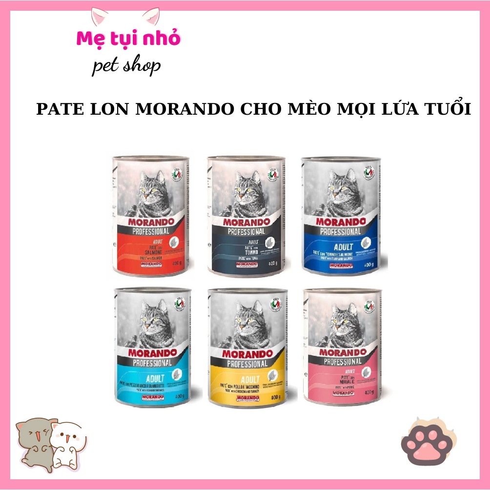 Pate Lon Morando cho mèo mọi lứa tuổi 400gr