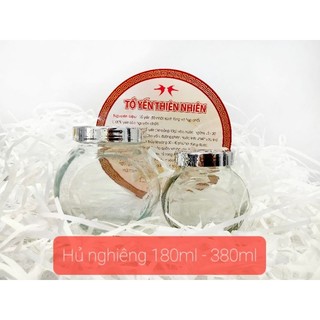 [GIÁ RẺ] HŨ THỦY TINH NGHIÊNG 180ML/ 380ML
