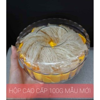 [MẪU MỚI ĐẸP] Hộp Tròn Khía/ Hộp Đài Loan Kim cương Đựng Yến 100g