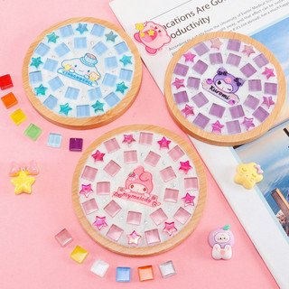 Bộ Làm Đế Ly Hình Tròn Bằng Đá Khảm Mosaic DIY Sáng Tạo Cho Trẻ Giao Hỏa Tốc