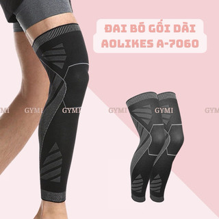 Đai bó gối dài aolikes a-7060 |chân chống nặng, bảo vệ gối, giảm chấn thương thể thao chính hãng