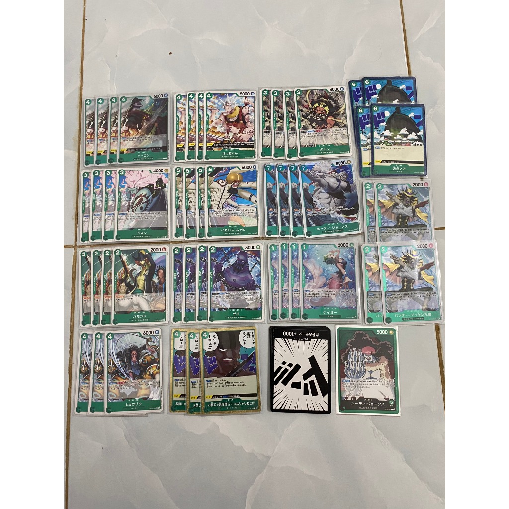 [ONE PIECE card game] bộ thẻ chơi được ngay Playset green leader hody jones full deck