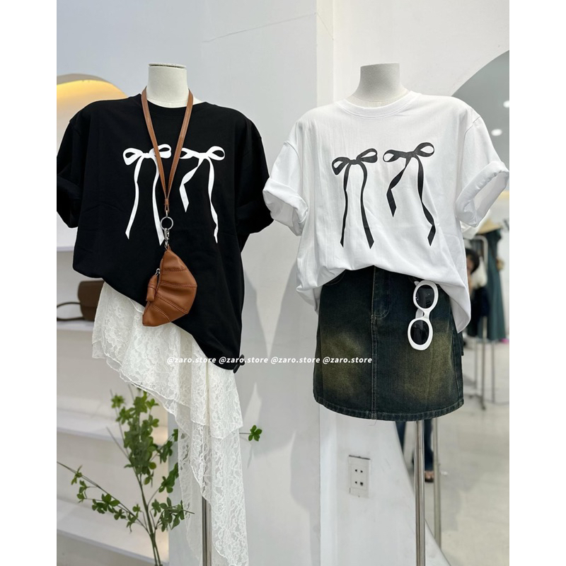 Áo pull 2 nơ freesize [HÌNH THẬT]