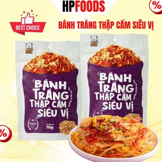 Bánh tráng Thập Cẩm Siêu Vị túi zip 70g-đồ ăn vặt bánh tráng trộn thập cẩm siêu ngon