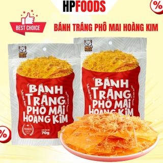Bánh tráng Phô Mai Hoàng Kim Trứng Muối túi zip 70g-đồ ăn vặt bánh tráng trộn vị phô mai trứng muối siêu ngon