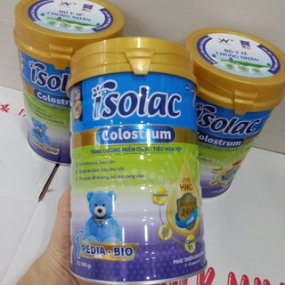 Sữa non colostrum ISOLAC Pedia Bio tăng cường miễn dịch, tiêu hoá tốt 900gam