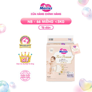 Tã Dán Merries First Premium Đủ Size NB66/S60/M48