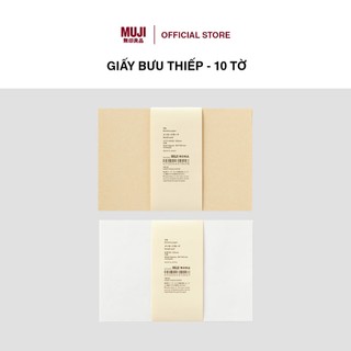 Giấy bưu thiếp - 10 tờ muji