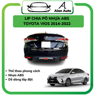 Lip chia pô xe TOYOTA VIOS 2014- 2022 , NHỰA  ABS mạ crom, độ bền cao, dễ dàng lắp đặt
