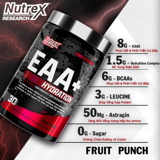Nutrex EAA+ Hydration Hỗ Trợ Phục Hồi Cơ Bắp 390g (30 Servings)