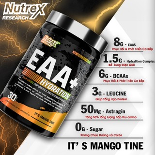 Nutrex EAA+ Hydration Hỗ Trợ Phục Hồi Cơ Bắp 390g (30 Servings)
