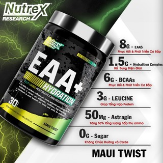 Nutrex EAA+ Hydration Hỗ Trợ Phục Hồi Cơ Bắp 390g (30 Servings)