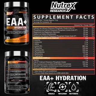 Nutrex EAA+ Hydration Hỗ Trợ Phục Hồi Cơ Bắp 390g (30 Servings)