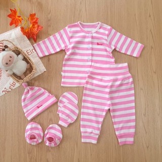 Bộ sơ sinh bé gái cao cấp Bunny bao gồm nón vớ