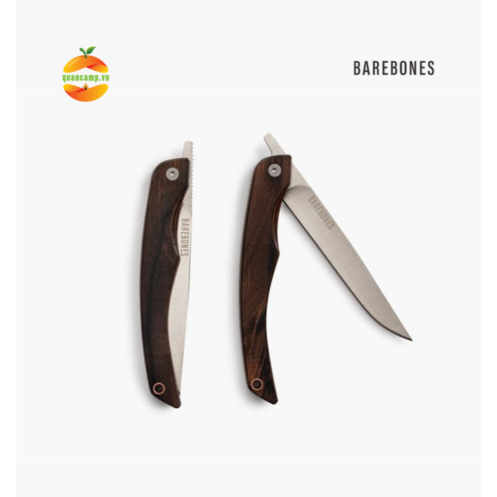 Bộ dao bếp Steak Barebones Folding Knife (set 2 cái)