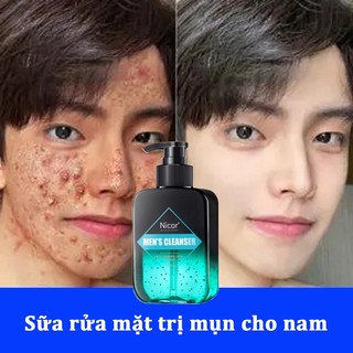 SữA RửA MặT Nam SữA RửA MặT Da DầU MụN SữA RửA MặT Cho Da MụN TẩY Ve Trị MụN SảNg KhoáI KiềM DầU Chỉ DàNh Cho Nam GiớI