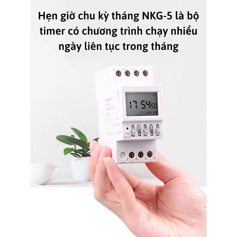 Bộ chuyển nguồn tự động ATS 2P 63A - Hẹn Giờ NKG5