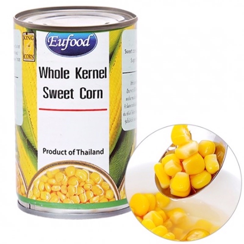 Bắp hạt đóng lon 410gr / Whole kernel sweet corn