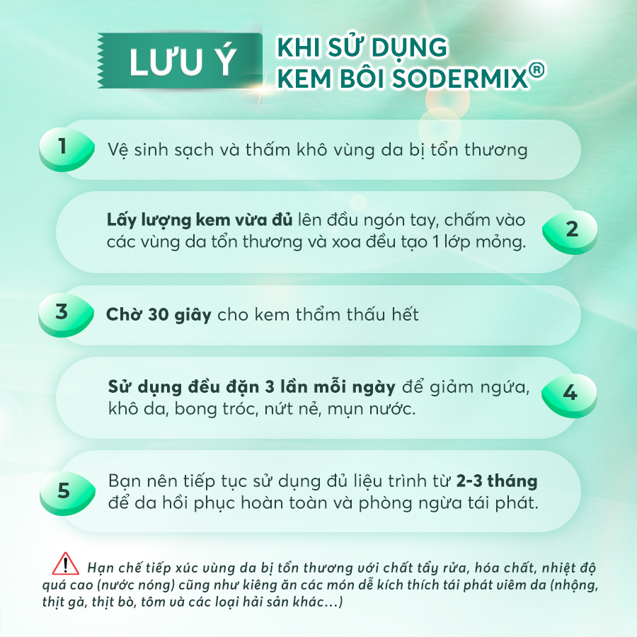 [MUA 2 TẶNG 1] Commbo 2 Tuýp SODERMIX Kem Bôi Viêm Da Cơ Địa, Ngứa Ngáy, Sẹo Nhập Khẩu Nguyên Hộp Từ Pháp 15gr
