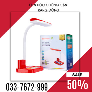 Đèn học rạng đông rd01v2 ánh sáng vàng, chống cận kèm bóng led 5w bảo vệ thị lực