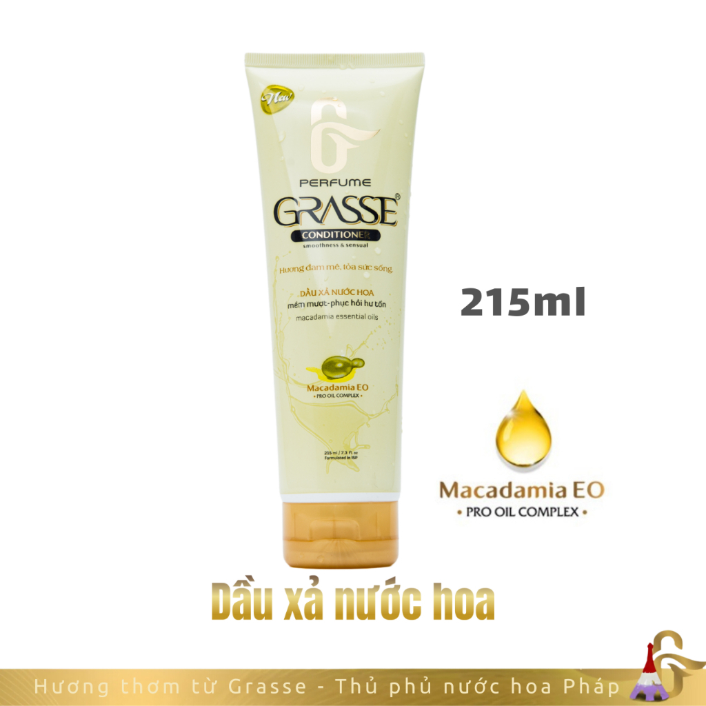 GRASSE - Dầu Xả Nước Hoa Pháp 215ml Nuôi Dưỡng Và Bảo Vệ Tóc Giúp Từng Sợi Tóc Chắc Khoẻ Ngay Từ Bên