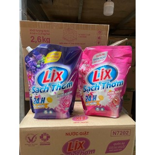 Nước giặt lix sạch thơm 2.6kg