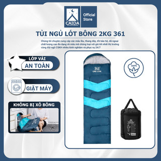 Túi ngủ du lịch 361 túi ngủ văn phòng, cắm trại, dã ngoại giữ ấm lên đến 5 độ tặng túi đựng