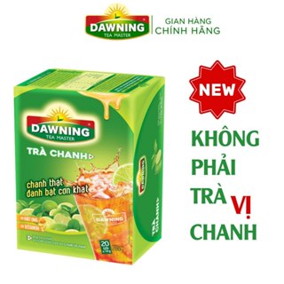 Combo 5 hộp Trà chanh hòa tan DAWNING từ bột chanh nguyên chất và mật ong 280g/hộp (hộp 20 gói)