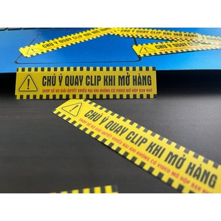 Combo 200 Tem Chú Ý Không Có Keo Dán Sẵn (KHÔNG PHẢI DECAL)11x2.5cm (Có thể thay đổi tùy theo đợt in)