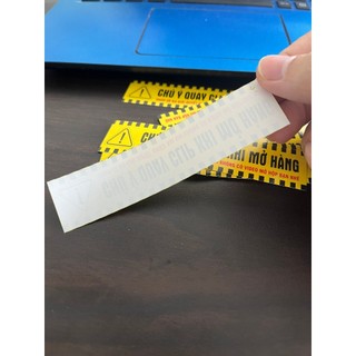 Combo 200 Tem Chú Ý Không Có Keo Dán Sẵn (KHÔNG PHẢI DECAL)11x2.5cm (Có thể thay đổi tùy theo đợt in)