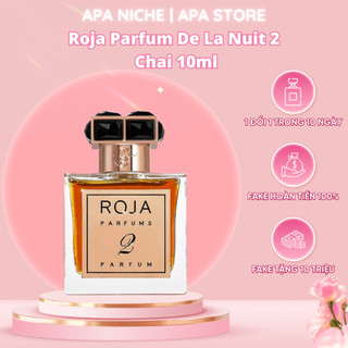 Nước hoa unisex 𝗥𝗼𝗷𝗮 𝗗𝗼𝘃𝗲 Parfum De La Nuit 2 chai 10ml Apa Store
