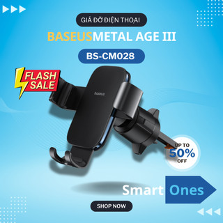 Bộ đế giữ điện thoại dùng cho xe hơi Baseus Metal Age III Gravity thiết kế kim loại sang trọng