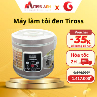 Máy làm tỏi đen Tiross TS907, 3 tầng, dung tích 6L- Bảo hành chính hãng 12 tháng
