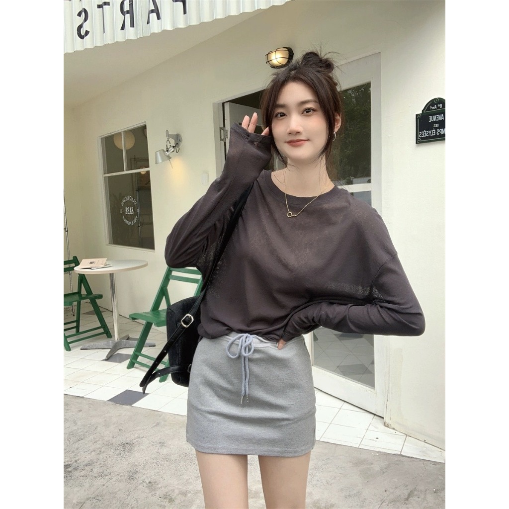 ÁO TAY DÀI THUN GIẤY (T.ẶNG ÁO ỐNG)  ĐI BIỂN, ĐI CHƠI HOTTREND MÙA HÈ 2025 | BigBuy360 - bigbuy360.vn