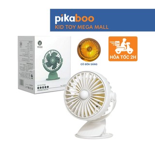 Quạt tích điện quạt sạc kẹp bàn Pikaboo chất liệu nhựa an toàn bền đẹp màu sắc trang nhã lịch sự
