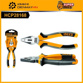 Kìm răng 6 inch thép cr-v ingco hcp28168