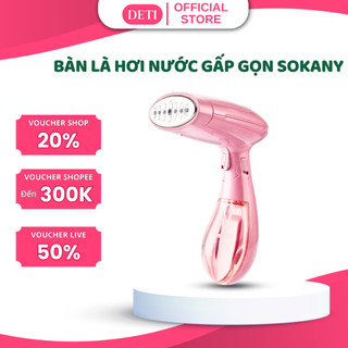 Bàn ủi hơi nước cầm tay gấp gọn đi du lịch chính hãng DETI