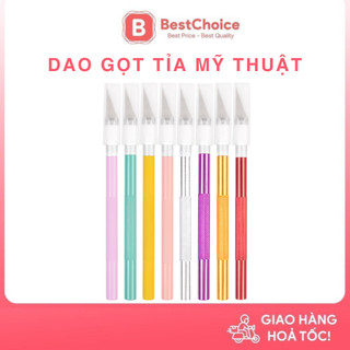 Dao cắt tỉa hình dán nghệ thuật, dao tỉa washi tape, sticker, dán sổ bullet journal tiện lợi kèm lưỡi dao