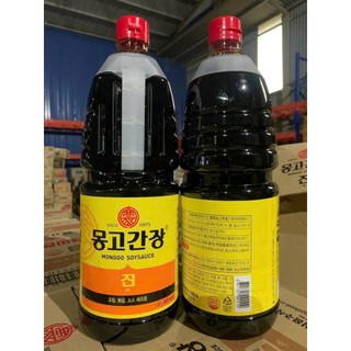 Xì dầu monggo jin, nước tương monggo jin hàn quốc 1.8l