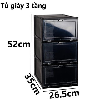  Tủ hộp đựng giày dép 5 tầng nhựa VIỆT NHẬT - Trắng đen nâu - Chịu lực tốt độ bền cao - Chính Hãng 