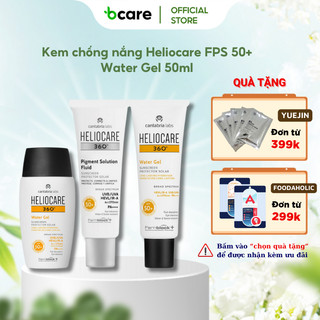 Kem chống nắng heliocare fps 50+ water gel, pigment, mineral, ar emulsion 50ml