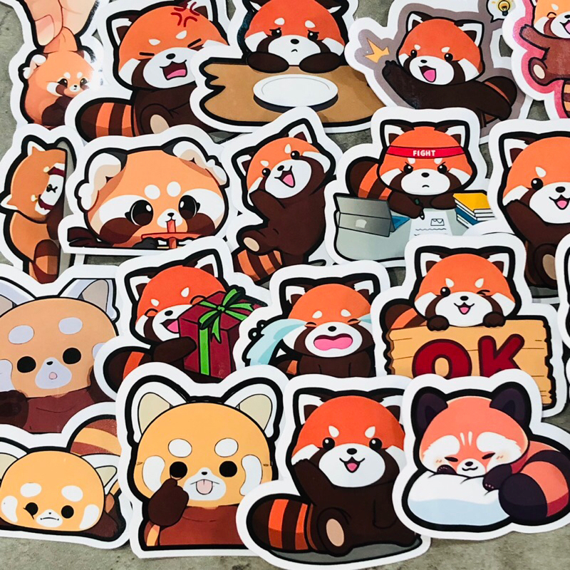 [Panda Red] Set Sticker 20 tờ anime