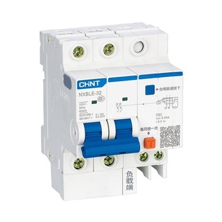Cầu dao chống dòng rò rcbo chint nxble-32 1p+n c6,10,16,20,25,32,40,50,63 30ma 6ka