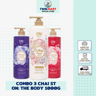 Combo 3 sữa tắm hương nước hoa on: the body perfume 2021 - hàn quốc - violet - pink - white pearl