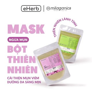 Mặt nạ bột ngừa mụn: trà xanh, diếp cá milaganics