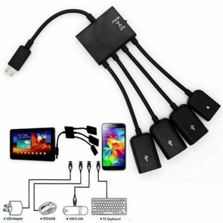 Cáp OTG Type-C ra 3 cổng USB Hub OTG Type-C