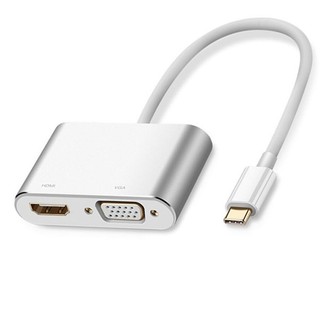 Cáp chuyển USB Type-C to HDMI / VGA + Audio
