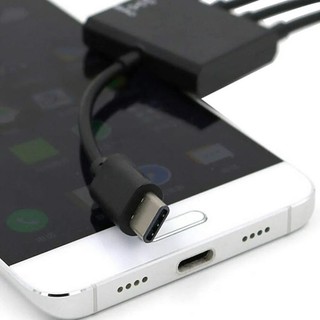 Cáp OTG Type-C ra 3 cổng USB Hub OTG Type-C