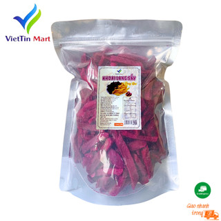 Khoai lang tím que sấy giòn không đường viettin mart 500g
